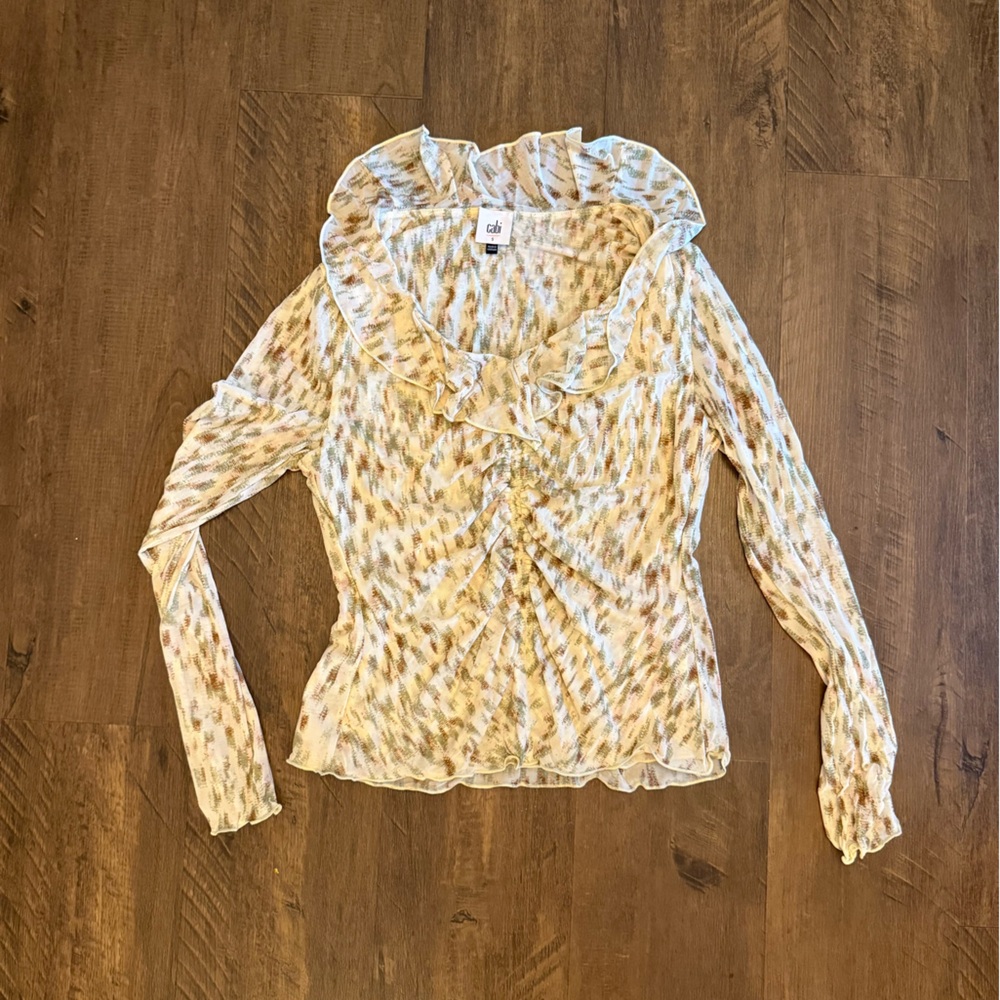 CAbi Multicolor Patterned Blouse